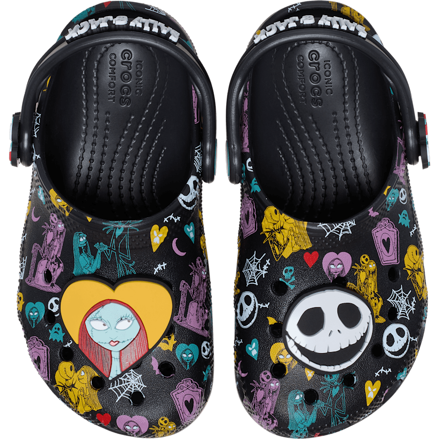 Crocs - Toddlers’ Disney Tim Burton's The Nightmare Before Christmas Jack and Sally Classic Clog
