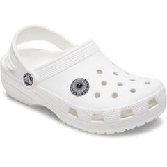 Crocs - Silver and Black Emblem Jibbitz™ charms
