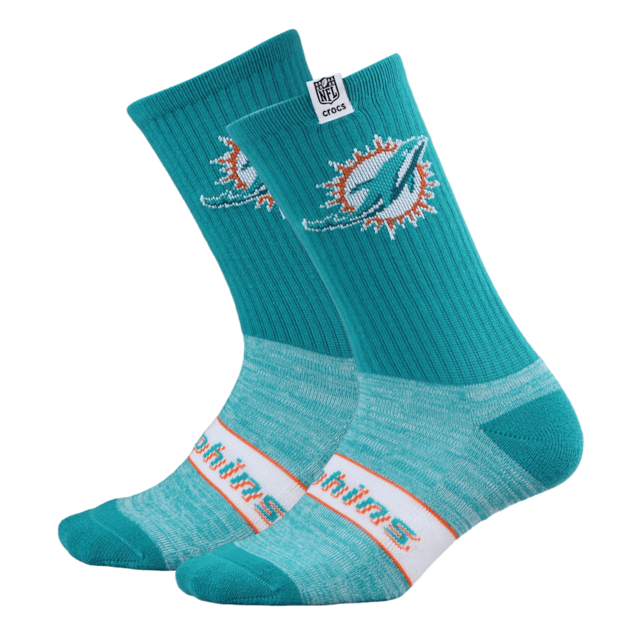 Crocs - NFL Miami Dolphins Crocs Socks